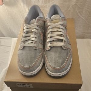 Gray and Pink Sneakers